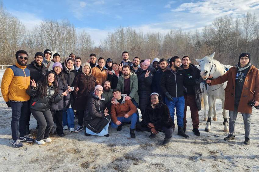 BelSU international students dive into the world of equestrian sport